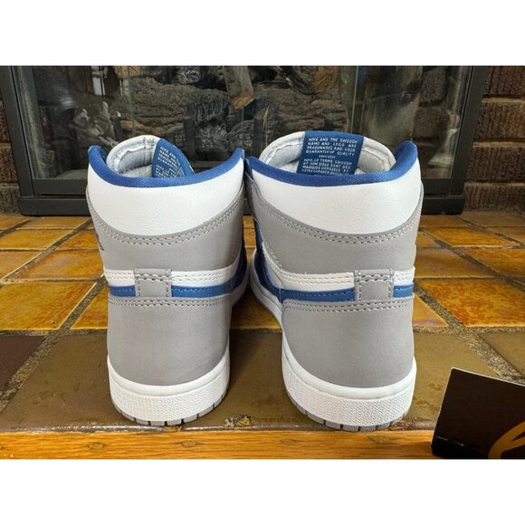 Mens 4 Air Jordan 1 Retro OG High True Blue Basketball Sneakers DZ5485-410 - Picture 6 of 7